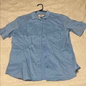 Fjallraven River Blue high coast Button-Up Blouse